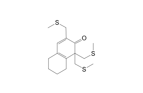 1,1,3-tris(methylsulfanylmethyl)-5,6,7,8-tetrahydronaphthalen-2-one