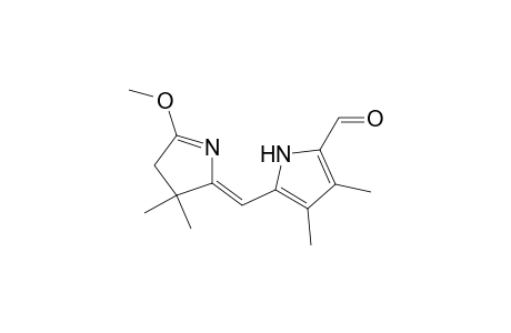 1H-Pyrrole-2-carboxaldehyde, 5-[(3,4-dihydro-5-methoxy-3,3-dimethyl-2H-pyrrol-2-ylidene)methyl]-3,4-dimethyl-, (Z)-