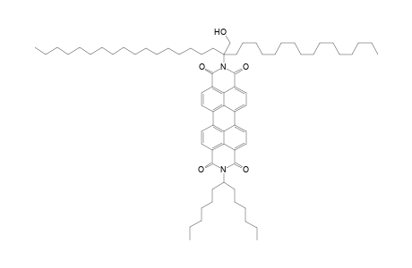 9-(1'-Hexylheptyl)-2-[2'-hexadecyl-2'-(hydroxymethyl)octadecyl]-anthra[2,1,9-def : 6,5,10-d'e'f']disiquinoline-1,3,8,10-tetraone