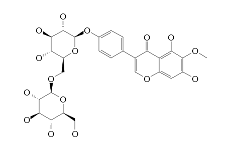TECTORIGENIN-4'-O-BETA-D-GLUCOPYRANOSYL-(1->6)-BETA-D-GLUCOPYRANOSIDE