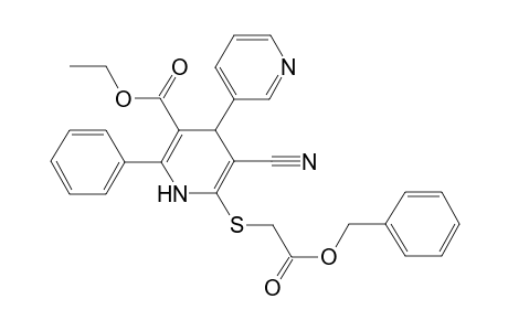 5-cyano-6-[(2-oxo-2-phenylmethoxyethyl)thio]-2-phenyl-4-(3-pyridinyl)-1,4-dihydropyridine-3-carboxylic acid ethyl ester