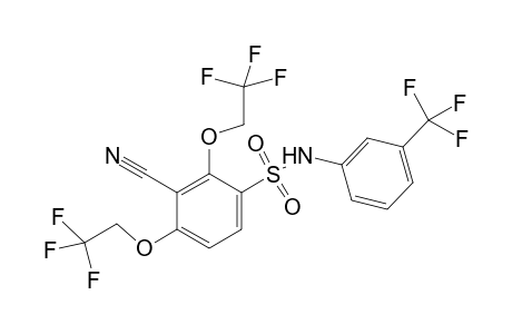 Benzonitrile, 2,6-bis(2,2,2-trifluoroethoxy)-3-(3-trifluoromethylphenylaminosulfonyl)-