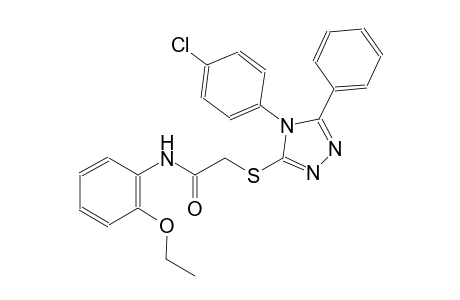 2-{[4-(4-chlorophenyl)-5-phenyl-4H-1,2,4-triazol-3-yl]sulfanyl}-N-(2-ethoxyphenyl)acetamide