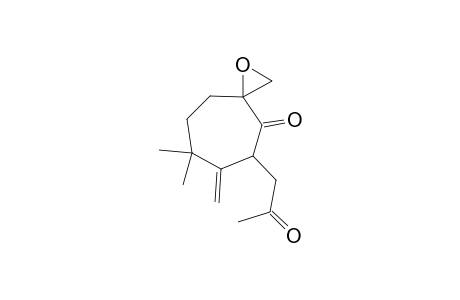 7,7-Dimethyl-6-methylene-5-(2-oxopropyl)-1-oxaspiro[2.6]nonan-4-one