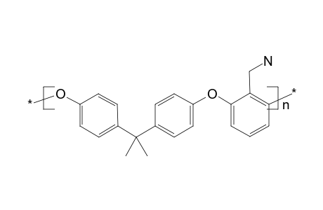 Poly[oxy-1,4-phenylene-(1-methylethylidene)-1,4-phenyleneoxy-(2-aminomethyl-1,3-phenylene)]