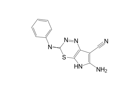 2-Amino-6-phenylimino-1,6-dihydropyrrolo- [1,3,4]thiadiazine-3-carbonitrile