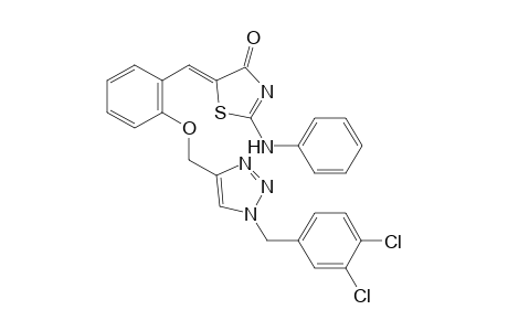 (Z)-5-(2-((1-(3,4-Dichlorobenzyl)-1H-1,2,3-triazol-4-yl)methoxy)benzylidene)-2-(phenylamino)thiazol-4(5H)-one