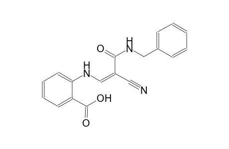 2-{[(1Z)-3-(benzylamino)-2-cyano-3-oxo-1-propenyl]amino}benzoic acid