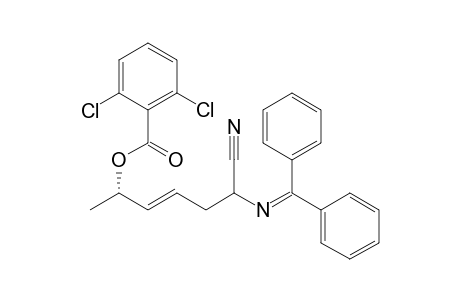 (E)-(6S)-6-(2,6-Dichlorobenzoyloxy)-2-((diphenylmethylene)amino)hept-4-enenitrile