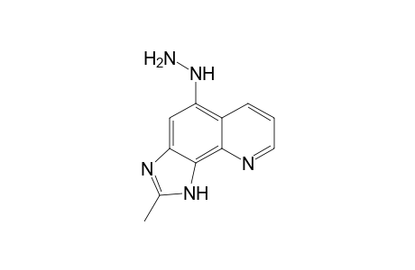 1H-Imidazo[4,5-h]quinoline, 5-hydrazino-2-methyl-