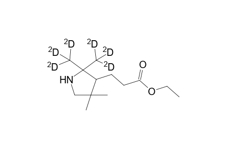 3-[2-(Ethoxycarbonyl)ethyl]-2,2-di([2)H3]methyl)-4,4-dimethy-1-pyrrolodine