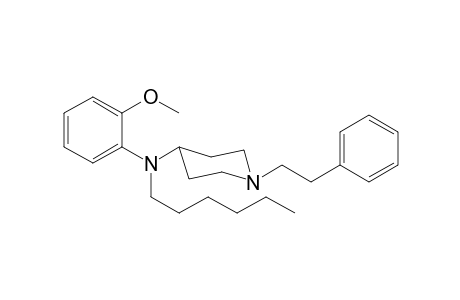 N-Hexyl-N-(2-methoxyphenyl)-1-(2-phenylethyl)piperidin-4-amine