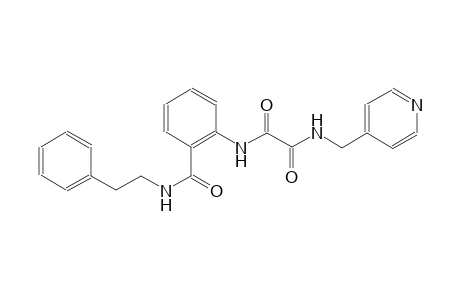 ethanediamide, N~1~-[2-[[(2-phenylethyl)amino]carbonyl]phenyl]-N~2~-(4-pyridinylmethyl)-