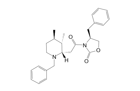 N-Benzyl-3,4-dimethyl-2-[(2''-oxo-4''-benzyloxazol-2"-yl)-2'-oxoethyl]piperidine