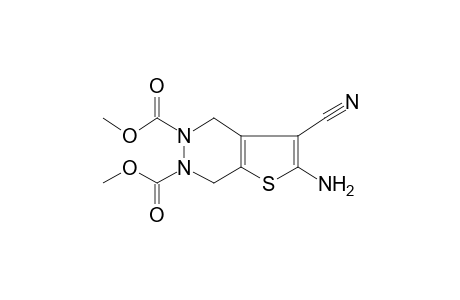 Dimethyl 2-amino-3-cyano-4,7-dihydrothieno[2,3-d]pyridazine-5,6-dicarboxylate