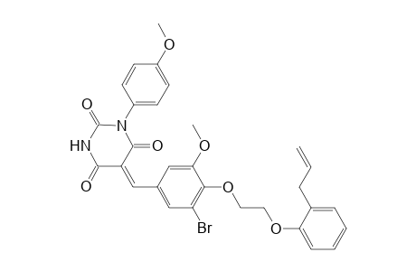 (5Z)-5-[4-[2-(2-allylphenoxy)ethoxy]-3-bromo-5-methoxy-benzylidene]-1-(4-methoxyphenyl)barbituric acid