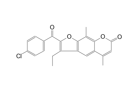 7H-furo[3,2-g][1]benzopyran-7-one, 2-(4-chlorobenzoyl)-3-ethyl-5,9-dimethyl-