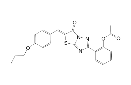 thiazolo[3,2-b][1,2,4]triazol-6(5H)-one, 2-[2-(acetyloxy)phenyl]-5-[(4-propoxyphenyl)methylene]-, (5Z)-