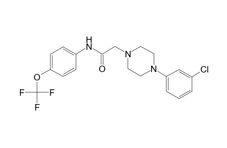 1-Pyrazineacetamide, 4-(3-chlorophenyl)hexahydro-N-[4-(trifluoromethoxy)phenyl]-
