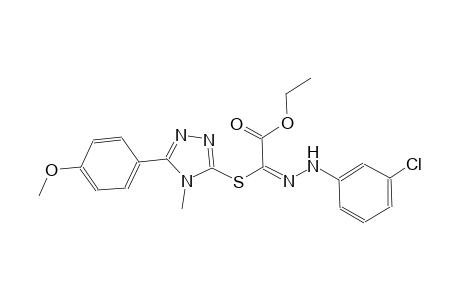 ethyl (2E)-[(3-chlorophenyl)hydrazono]{[5-(4-methoxyphenyl)-4-methyl-4H-1,2,4-triazol-3-yl]sulfanyl}ethanoate