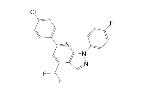 1H-pyrazolo[3,4-b]pyridine, 6-(4-chlorophenyl)-4-(difluoromethyl)-1-(4-fluorophenyl)-