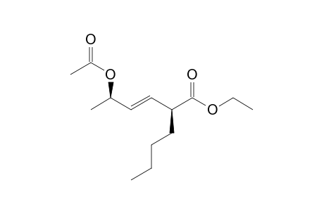Ethyl (E)-2-(1-butyl)-5-acetoxy-3-hexenoate