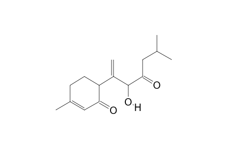 6-[1-(1-hydroxy-2-keto-4-methyl-pentyl)vinyl]-3-methyl-cyclohex-2-en-1-one