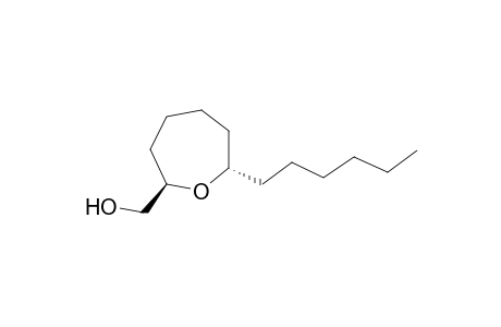 (2S*,7R*)-2-Hexyl-7-hydroxymethyloxepane