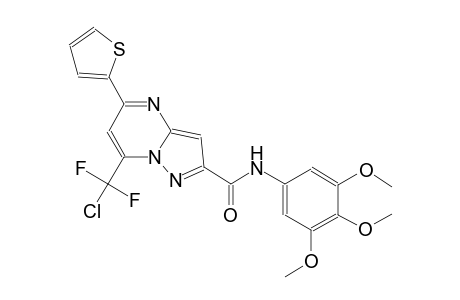 7-[chloranyl-bis(fluoranyl)methyl]-5-thiophen-2-yl-N-(3,4,5-trimethoxyphenyl)pyrazolo[1,5-a]pyrimidine-2-carboxamide