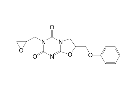 2,3,6,7-TETRAHYDRO-3-[(2,3-EPOXY)-PROPAN]-7-PHENOXY-METHYL-4H-OXAZOLO-[3,2-A]-1,3,5-TRIAZINE-2,4-DIONE