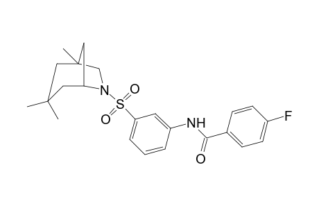 Benzamide, 4-fluoro-N-[3-[(1,3,3-trimethyl-6-azabicyclo[3.2.1]oct-6-yl)sulfonyl]phenyl]-