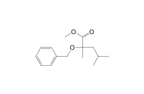 Pentanoic acid, 2,4-dimethyl-2-(phenylmethoxy)-, methyl ester, (.+-.)-