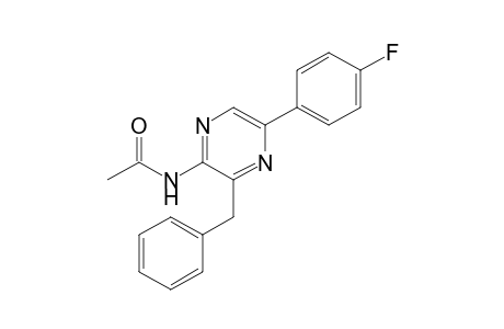 N-[3-benzyl-5-(4-fluorophenyl)pyrazin-2-yl]acetamide