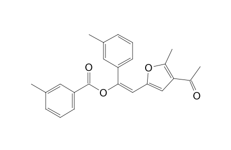2-methyl-3-acetyl-5-[2-(m-methylbenzoyloxy)-2-(m-methylphenyl)ethenyl]furan