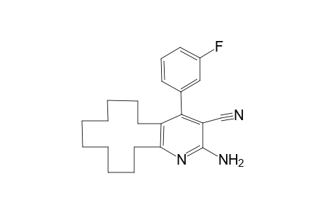 Cyclododeca[b]pyridine-3-carbonitrile, 2-amino-4-(3-fluorophenyl)-5,6,7,8,9,10,11,12,13,14-decahydro-