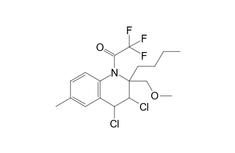 2-Butyl-3,4-dichloro-2-methoxymethyl-6-methyl-1-trifluoroacetyl-1,2,3,4-tetrahydroquinoline