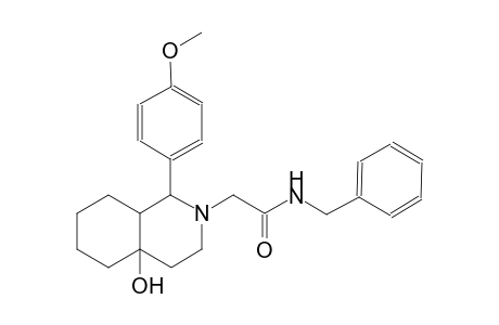 2-(4a-hydroxy-1-(4-methoxyphenyl)octahydro-2(1H)-isoquinolinyl)-N-benzylacetamide