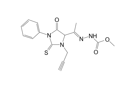 Methyl 2-{1-[5-oxo-1-phenyl-3-(2-propynyl)-2-thioxo-4-imidazolidinyl]ethylidene}-1-hydrazinecarboxylate