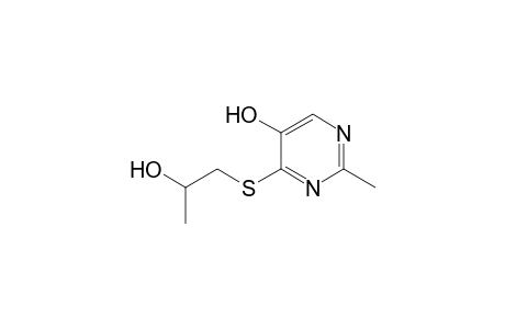 5-Pyrimidinol, 4-[(2-hydroxypropyl)thio]-2-methyl-
