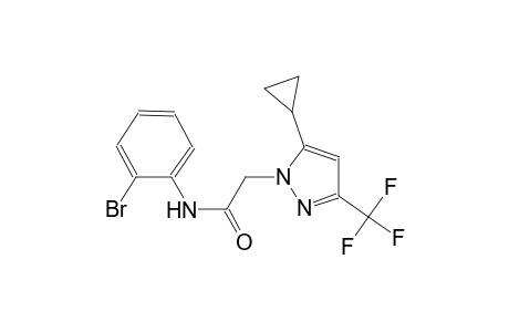 N-(2-bromophenyl)-2-[5-cyclopropyl-3-(trifluoromethyl)-1H-pyrazol-1-yl]acetamide