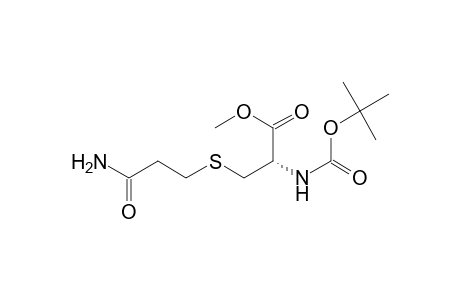 L-Cysteine, S-(3-amino-3-oxopropyl)-N-[(1,1-dimethylethoxy)carbonyl]-, methyl ester