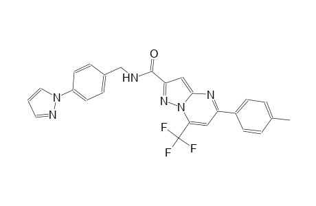 5-(4-methylphenyl)-N-[4-(1H-pyrazol-1-yl)benzyl]-7-(trifluoromethyl)pyrazolo[1,5-a]pyrimidine-2-carboxamide