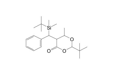 2-tert-Butyl-5-[[tert-butyl(dimethyl)silyl](phenyl)methyl]-6-methyl-1,3-dioxan-4-one