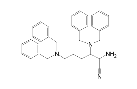 2-Amino-3,6-bis(dibenzylamino)hexanenitrile