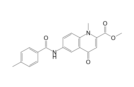 Methyl 1,4-dihydro-1-methyl-6-[(4-methylbenzoyl)amino]-4-oxo-2-quinolinecarboxylate