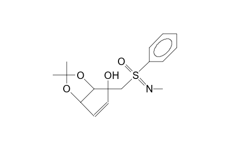 2,2-Dimethyl-4-([N-methyl-phenylsulfonimidoyl]-methyl)-3ab, 6ab-dihydro-4H-cyclopenta-1,3-dioxol-4-ol diastereomer 1
