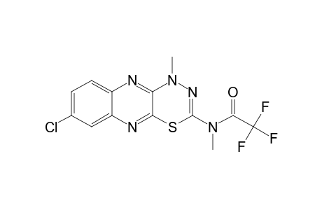 2-N-TRIFLUOROACETYL-METHYL-AMINO-8-CHLORO-4-METHYL-(4H)-1,3,4-THIADIAZINO-[5,6-B]-QUINOXALINE