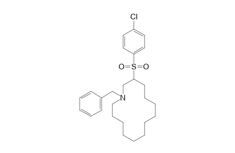 (E)-N-Benzyl-3-(p-chlorobenzenesulfonyl)azacyclotetradecane