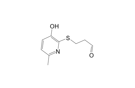Propionaldehyde, 3-[(3-hydroxy-6-methyl-2-pyridyl)thio]-