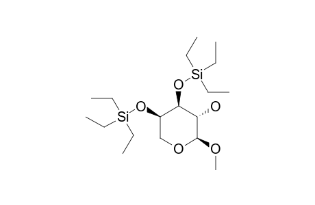METHYL-3,4-DI-O-(TRIETHYLSILYL)-ALPHA-L-ARABINO-PENTOPYRANOSIDE